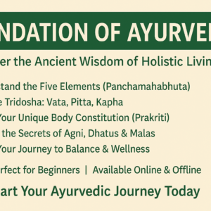 FOUNDATION OF AYURVEDA – A Brief Description