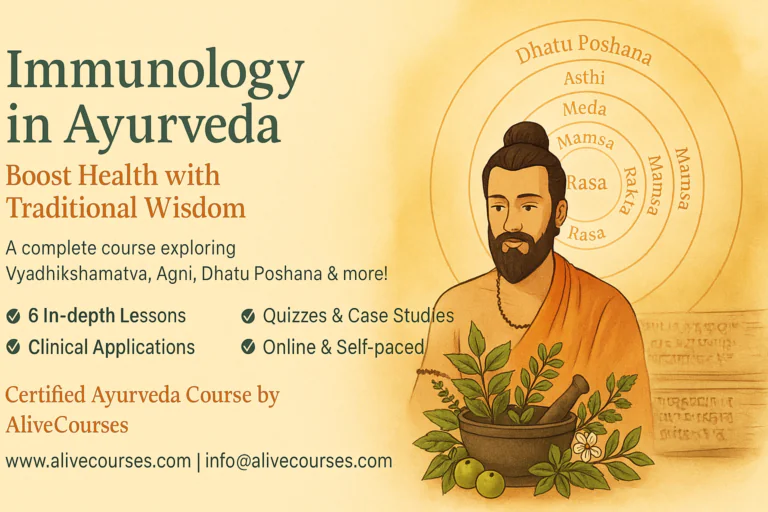 Ayurvedic Immunology and Ojas Therapy